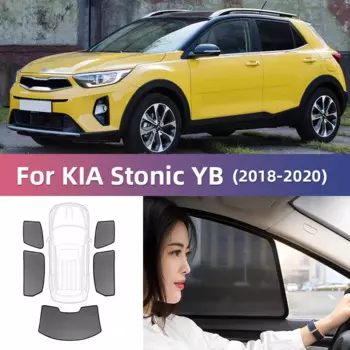 Автомобильный солнцезащитный козырек для KIA Stonic YB 2018-2022, магнитная Передняя рамка для лобового стекла, шторка, задний козырек
