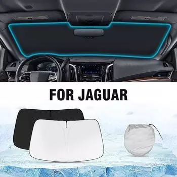 Автомобильный солнцезащитный козырек для переднего лобового стекла, тепловой солнцезащитный козырек, складной солнцезащитный козырек для Jaguar XJ 2010-2019 F-Pace 2016-2024 F Pace, тент