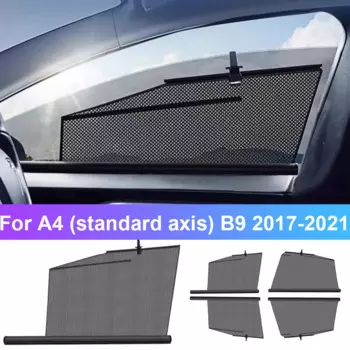 Автомобильный солнцезащитный козырек для подъемного окна для Audi A4 (стандартная ось) B9, настраиваемый автомобильный солнцезащитный козырек, переднее и заднее окно, солнцезащитные детали