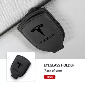 Автомобильный солнцезащитный козырек, кожаные очки, зажим для карт, держатель для солнцезащитных очков для Tesla Model 3 S Y X
