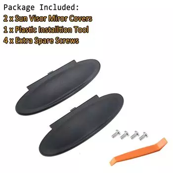 Автомобильный солнцезащитный козырек Rhyming, Сменный Чехол для зеркала под раковину, подходит для Porsche 996 997 911 986 Boxster Cayman, матовый черный