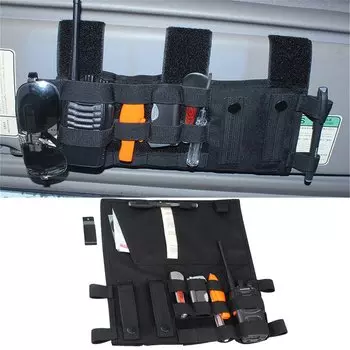 Автомобильный солнцезащитный козырек сумка для хранения со стороны водителя Передняя сумка для хранения для Jeep Wrangler TJ JK JL Gladiator JT 1997-2024 аксессуары для интерьера