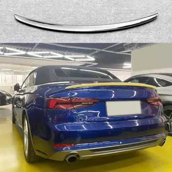 Автомобильный спойлер для Audi A5 S5 Convertible 2017-2023, АБС-материал, черный вид, аксессуары для заднего крыла багажника, комплект кузова