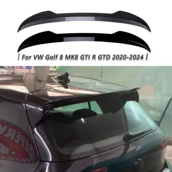 Автомобильный спойлер на крышу для Volkswagen Golf8 MK8 2020-2024, задние крылья, фиксированный задний спойлер из АБС-материала, аксессуары для украшения автомобиля