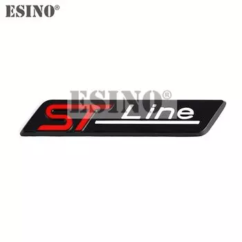 Автомобильный Стайлинг, 3D металлическая хромированная эмблема из цинкового сплава, значок для Ford ST Line Focus Fiesta Puma ecotype Mondeo Edge Kuga Escape Explorer