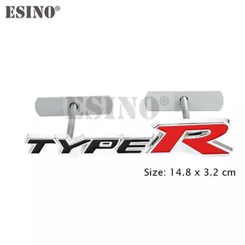 Автомобильный Стайлинг 3D металлический хромированный цинковый сплав клейкая эмблема Тип R Тип S Гриль значок наклейка для Honda Civic Тип R Тип S
