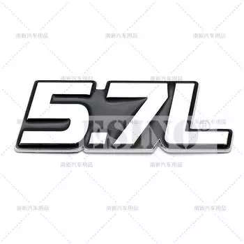 Автомобильный Стайлинг 3D металлический хромированный сплав Цинка Клейкая эмблема 5.0L 5.7L 6.0L 6.2L 6.4L 7.0L кузов багажник значок на крыло аксессуар