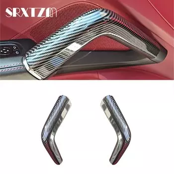 Автомобильный Стайлинг ABS, текстура углеродного волокна, дверной подлокотник, панель, ручка, поручень, накладка для Porsche Cayenne 2011 2012 2013-2017