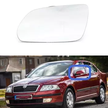 Автомобильный Стайлинг, боковое зеркало с подогревом для Skoda Octavia MK2 A5 2004 2005 2006 2007 2008, левая сторона водителя