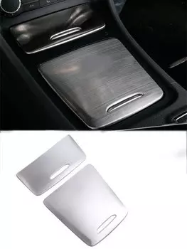 Автомобильный Стайлинг, центральный ящик для хранения, рамка, обшивка автомобильного кондиционера, чаша для воды, панель обшивки, Накладка для Mercedes Benz CLA C117 GLA X156
