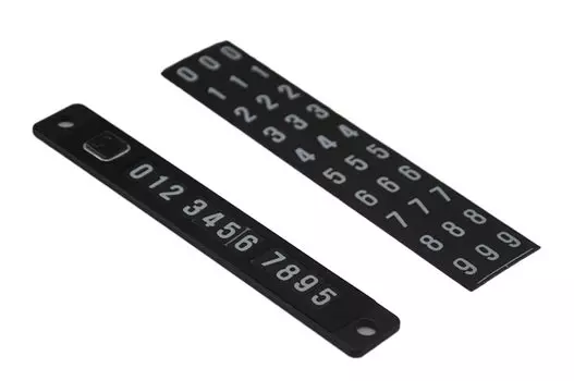 Автомобильный Стайлинг, Черная магнитная Табличка с номером телефона карта автомобильной временной парковки на присоске, автомобильная наклейка с номером, универсальный лист