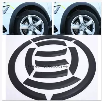 Автомобильный Стайлинг, черные накладки на крылья, наборы крыльев для свода колеса, 4 шт. для Audi Q5 Non-Sline 2009 2010 2011 2012 2013 2014 2015 2016 2017