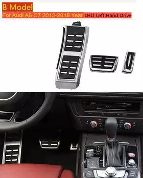 Автомобильный Стайлинг для Audi A6 C7 C8 2012-2024 крышка педали акселератора топлива педаль тормоза отделка украшение авто Интерьер Аксессуары