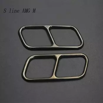 Автомобильный Стайлинг для BMW 7 серии F01 F02 внешние аксессуары авто Хвостовая отделка выхлопной трубы накладка наклейка и наклейки отделка