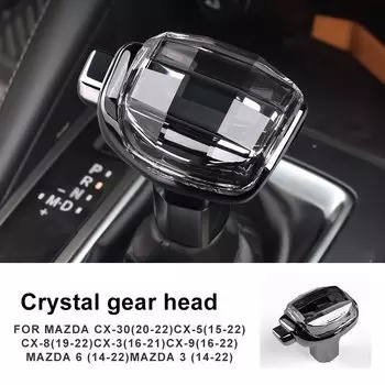 Автомобильный Стайлинг для Mazda CX-30 CX-5 CX-8 CX-3 CX-9 LHD рукоятка для Mazda 3 6 рукоятка рычага переключения передач Хрустальная крышка аксессуары