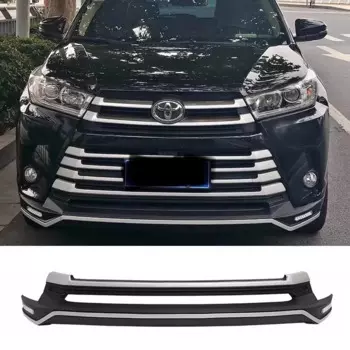 Автомобильный Стайлинг для Toyota Highlander/Kluger 2018 2019 2020 2021, защита переднего и заднего бампера, защитная пластина из АБС-пластика