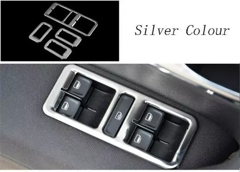 Автомобильный Стайлинг для Volkswagen vw POLO, управление стеклоподъемником, рамка, переключатель окна, декоративный декоративная накладка для панели подлокотника, аксессуары для интерьера автомобиля