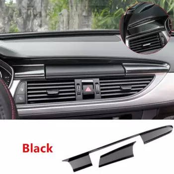 Автомобильный Стайлинг Дверная панель декоративная накладка для Audi A6 C7 2012-18 интерьерная консоль переключение передач рамные полосы вентиляционные отверстия наклейки