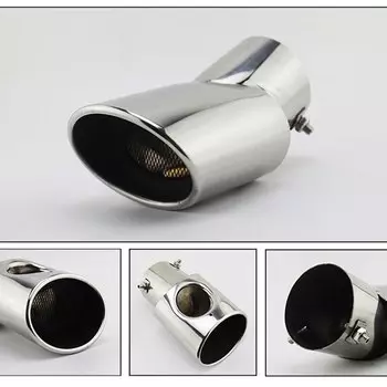 Автомобильный Стайлинг, глушитель выхлопной трубы из нержавеющей стали с задним хвостом, Синий глушитель 2005-2018 для Toyota Hiace 200, аксессуары