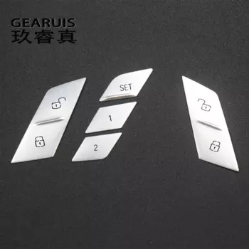 Автомобильный Стайлинг, интерьерный дверной замок, переключатель, Память сиденья, набор 1, 2 кнопки, наклейка на крышку, отделка для BMW X5 G05 X6 G06 2019-2022, аксессуары