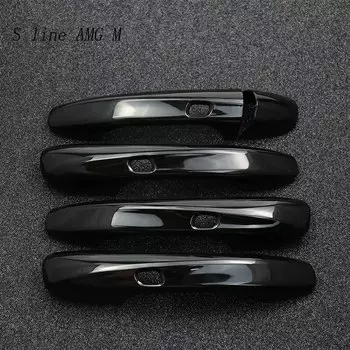 Автомобильный Стайлинг из углеродного волокна для Mercedes Benz C E GLC Class W213 W205 X253 внешняя дверная чаша ручка наклейки защитные чехлы накладка