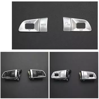 Автомобильный Стайлинг кнопки переключения рулевого колеса отделка украшение рамка наклейки для Audi A3 8P S3 2003-2012 аксессуары для интерьера