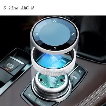 Автомобильный Стайлинг, мультимедийная кнопка переключения, наклейка для BMW 1 3 4 5 серии 3GT F10 F20 F30 F32 F34 для контроллера NBT, аксессуары