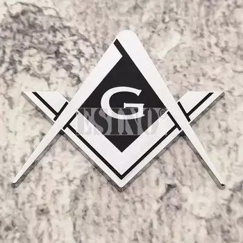 Автомобильный Стайлинг Новый 3D каменщик Freemasons металлический хромированный сплав Цинка Клейкая эмблема декоративный значок наклейка автомобильный аксессуар