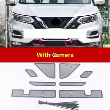 Автомобильный Стайлинг, передняя решетка, Алмазная сетка для защиты от насекомых, сетка подходит для Nissan Qashqai 2019 +, защитная декоративная сетка, аксессуары