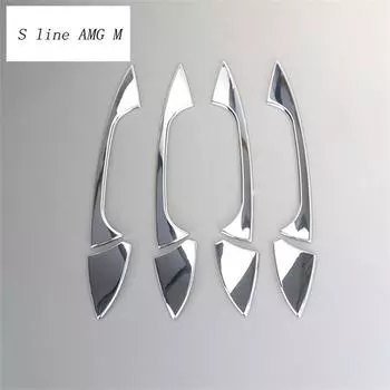 Автомобильный Стайлинг, защитные наклейки для наружной двери и ручки, Накладка для Mercedes Benz GLE W166 ML GL GLS X166, автомобильные аксессуары