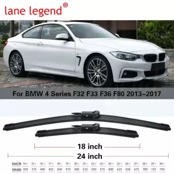 Автомобильный стеклоочиститель для BMW 4 серии F32 F33 F36 F80 2013-2017, передние стеклоочистители, мягкие резиновые стеклоочистители для автомобильного лобового стекла