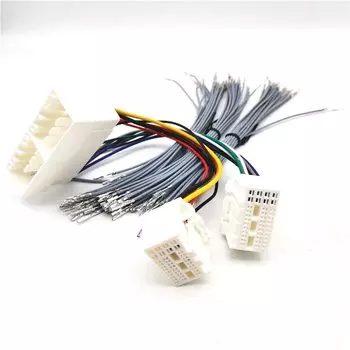 Автомобильный стерео радио 13pin + 60-контактный разъем «папа/гнездо» адаптер жгута проводов для KIA K2/K3/K4/Elantra/Mistra/Tucson разъем проводки