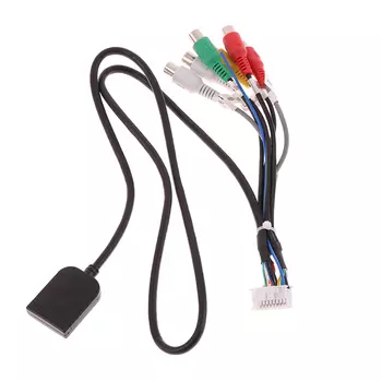 Автомобильный стерео-радиоприемник с разъемом 20 P, RCA провод, жгут проводов, переходник, кабель сабвуфера, 4G, разъем для SIM-карты, автомобильный радиокабель