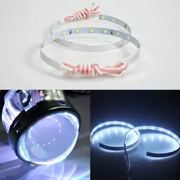 Автомобильный светодиодный модуль объектива Devil eyes Rgb в комплекте кольца для фар, дьявольский глаз для всех автомобилей 2,5-3,0 дюймов, фара для проектора 12 В