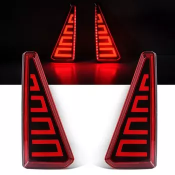 Автомобильный светодиодный отражатель заднего бампера для Toyota NOAH VOXY 80 серии 2014 2015 2016 2017 2018 динамический указатель поворота стоп-сигнал 12 В