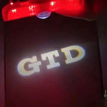 Автомобильный светодиодный проекционный светильник с логотипом двери для VW R Golf 5 6 7 GTI GTD GTE 7N Touareg CC Passat B6 B7 B8 B9 C6 C7 C8 Tiguan