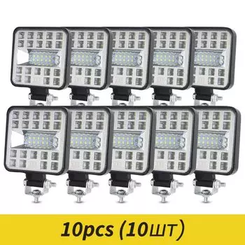 Автомобильный светодиодный рабочий свет Combo Beam 3030 SMD 87 Вт Супер яркий прожектор 6500K DC 12-24 Вольт Прожекторы Грузовик 4x4 4WD