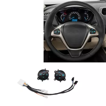 Автомобильный светодиодный руль, кнопка круиз-контроля с проводкой для Ford Fiesta MK7 MK8 Escort Ecosport 2013-2015