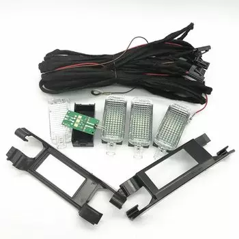 Автомобильный светодиодный светильник FootWell, кабельный кронштейн, держатель лампы для VW Passat B6 B7 Jetta Golf 6 MK6 Tiguan Seat Leon A3 A4 A5 A6 A7 A8 Q3 Q5