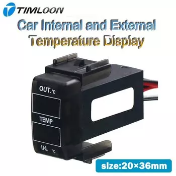 Автомобильный термометр с внутренним/внешним дисплеем температуры, двойной датчик температуры для NISSAN, Qashqai, Tiida, X-trail, Sunny,NV200