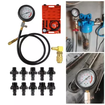 Автомобильный тестер давления масла комплект датчиков 0 ~ 140PSI 0 ~ 10 бар инструменты для диагностики быстрое соединение комплект предупредительных устройств автомобильные аксессуары