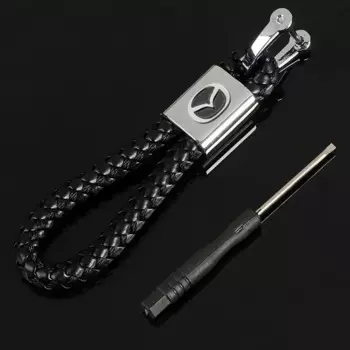 Автомобильный тканый веревочный брелок, украшения, кожаный брелок, подарки для Mazda 2 3 6 5 Atenza CX3 CX5 MX5 CX7 Axela CX30 CX90 CX60 CX50 MX30