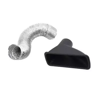 Автомобильный Универсальный комплект впускной трубы холодного воздуха для переднего бампера из АБС-пластика, впускная Воронка для турбо воздуха, комплект для охлаждения тормозов