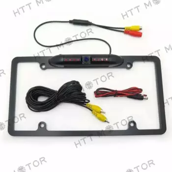 Автомобильный универсальный номерной знак с креплением на рамку, резервная камера заднего вида, 8-ИК-светодиод, цвет США HD CMOS