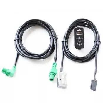 Автомобильный USB-адаптер для входной розетки AUX для BMW E63 E81 E87 E90 F10 F12 E70 X1 X3 X5