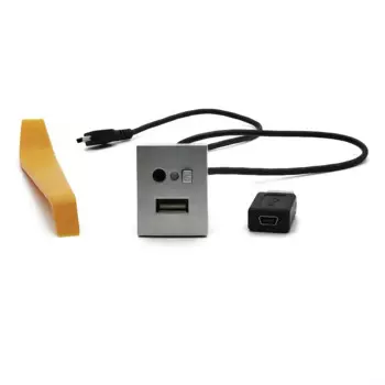 Автомобильный USB-адаптер с входом, мини-кабель, USB-разъем, Интерфейсный переключатель, аксессуары для Ford Focus 2 MK2 2009 2010 2011 C-MAX Kuga Mk1