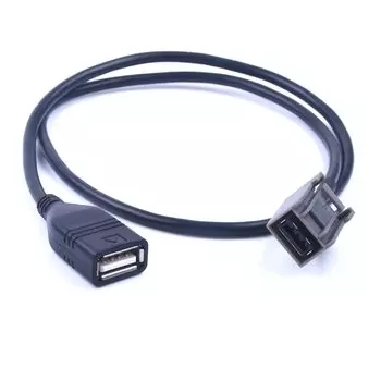 Автомобильный USB-кабель AUX, проводной адаптер, аудиомедиа, музыкальный интерфейс для Mitsubishi Outlander ASX 2009, и далее, авто AUX