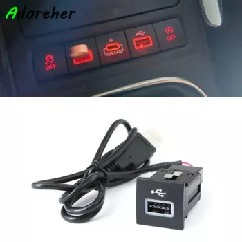 Автомобильный USB-вход адаптер аудио радио U-диск флэш-разъем интерфейсный кабель для VW Golf 5 mk5 Jetta EOS Scirocco аксессуары