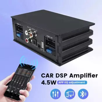 Автомобильный усилитель DSP TDA7851, 4*50 Вт, с оптоволоконным входом, 12 В