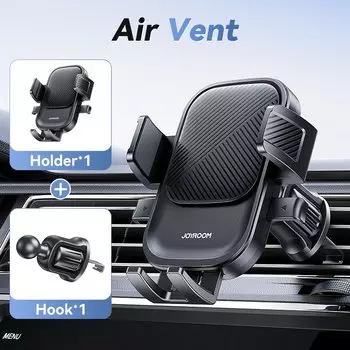 Автомобильный вентиляционный держатель для телефона Joyroom 360° ° Вращающийся автомобильный держатель для телефона, универсальное крепление для мобильного телефона без помощи рук для телефонов 4,7-6,9 дюйма